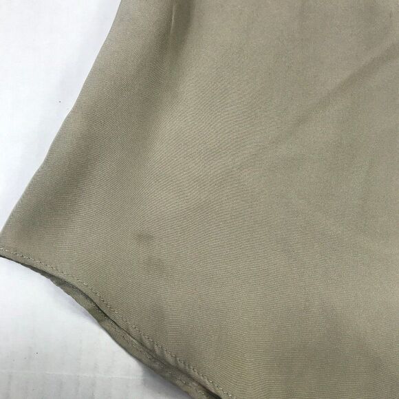 Alice & Trixie Womens Gray Green Silk Tank XS Boho Minimalist Button Front Top - Picture 12 of 12